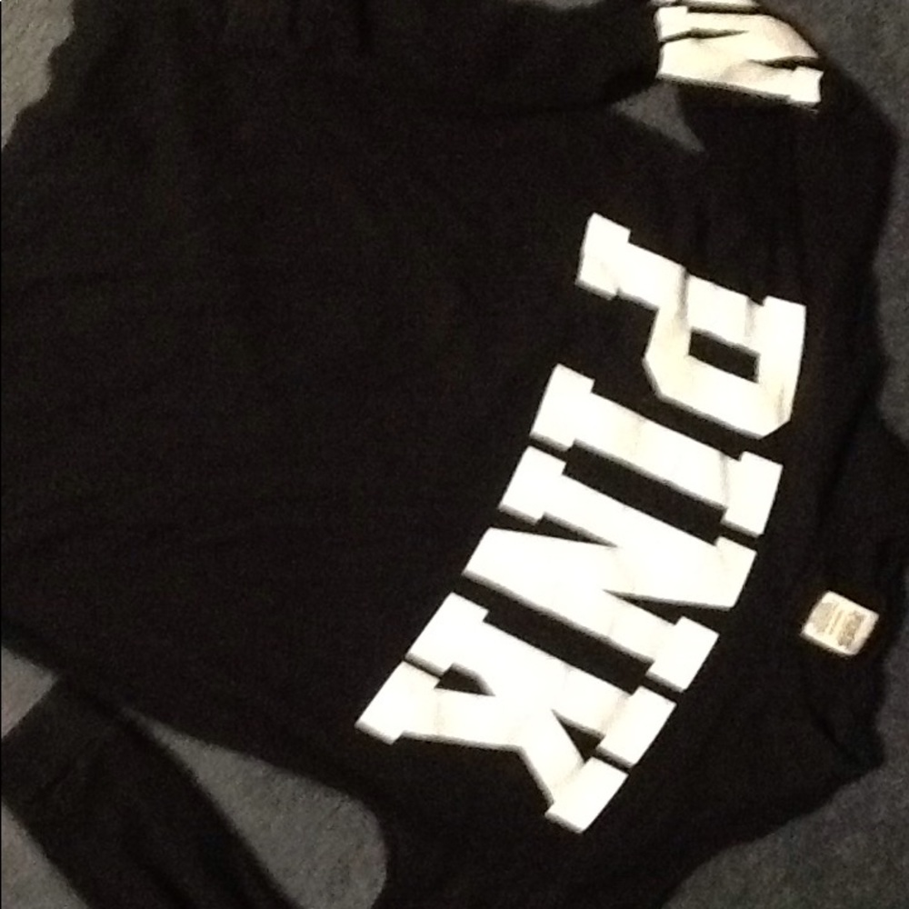 Traded Pink cold shoulder long sleeve crew